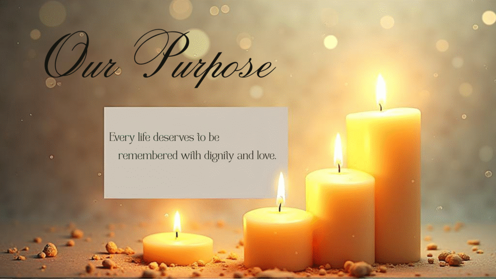 Candlelight glowing in remembrance, symbolizing love and memory