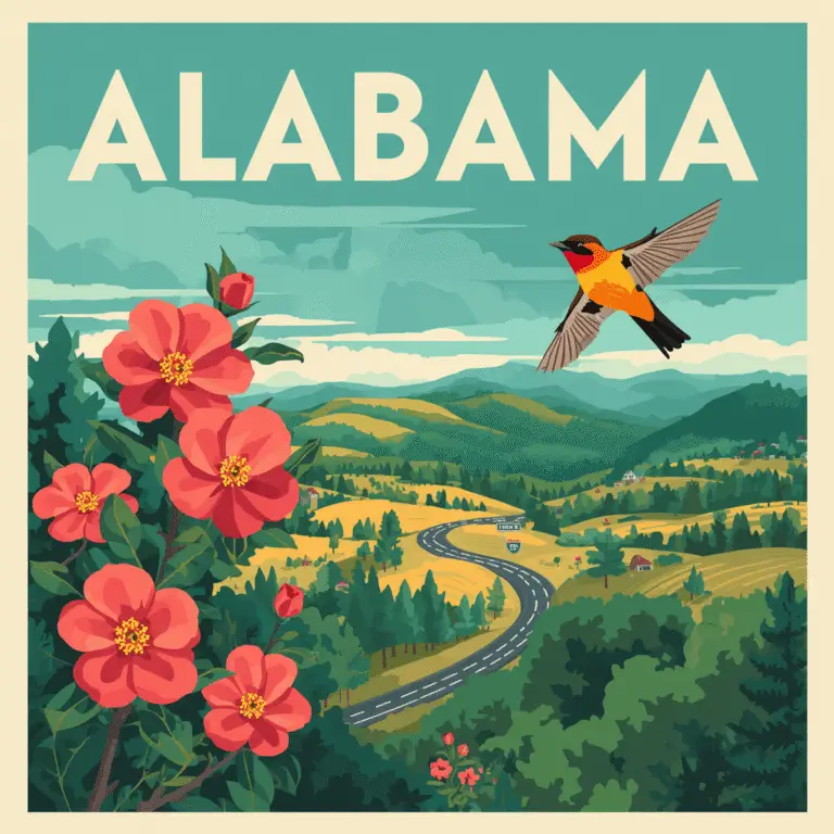 Alabama roadside memorial state laws and regulations infographic for Marked by Memory.