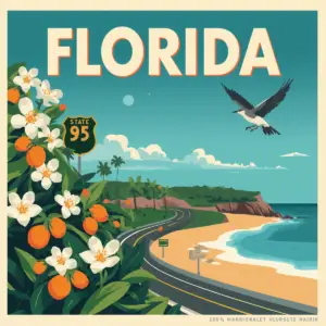 Florida roadside memorial state laws and regulations illustration by Marked by Memory.